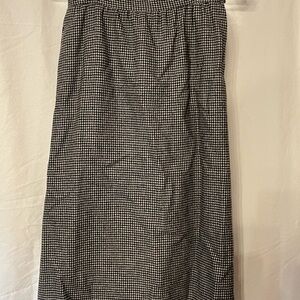 Bert Newman Vintage Black and White Houndstooth Skirt size 6